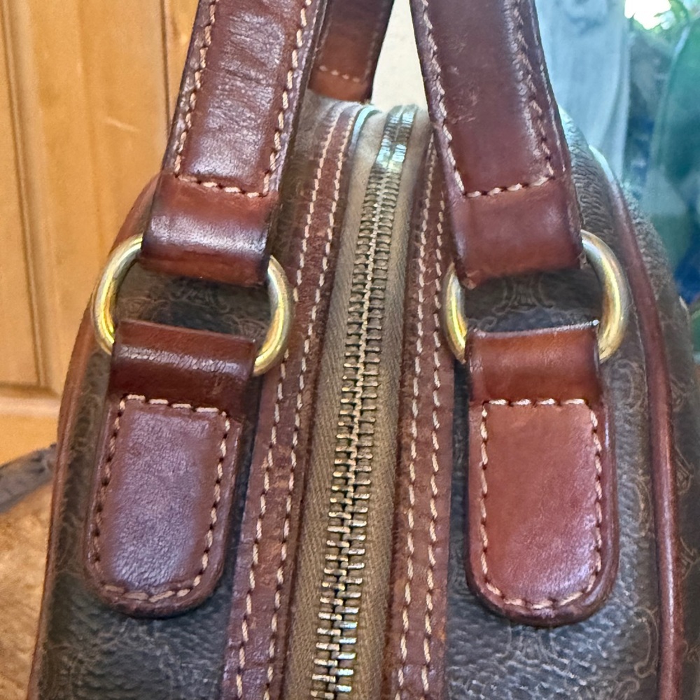 Celine Authentic Brown Dome Satchel Handbag - Brown - Picture 16 of 16